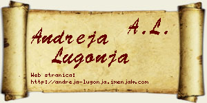 Andreja Lugonja vizit kartica